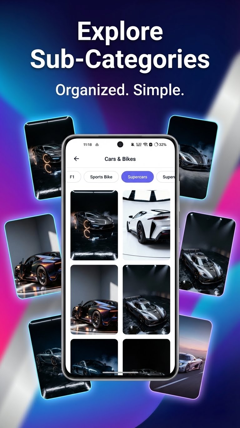 Subcategories Screen